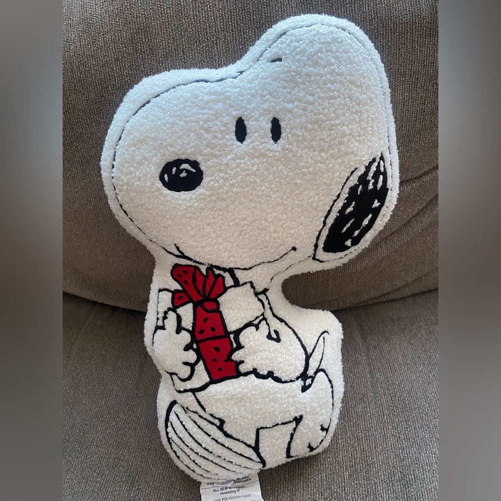 Peanuts Snoopy Pillow with Red and Black Details